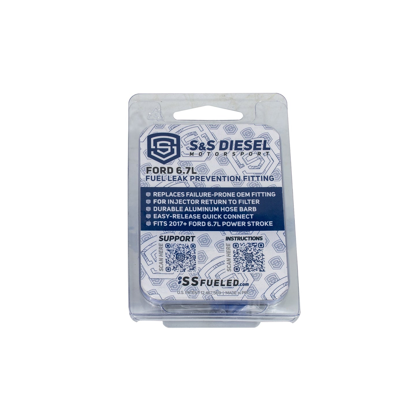 S&S Diesel 6.7F17-LPF-6P Ford 6.7L Fuel Leak Prevention Fitting (2017-2026) - 6 Pack