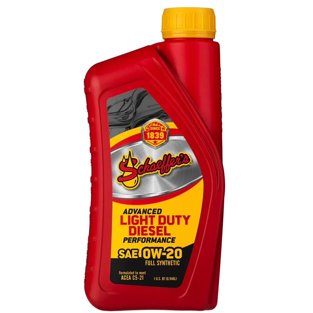 Schaeffer's 9020-012-1 Advanced Light Duty Diesel Performance Engine Oil 0W-20 Oil (Quart)